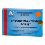 Бифидумбактерин форте, порошок для приема внутрь 50 млн КОЕ/пакет 5 доз 0.85 г 10 шт пакеты