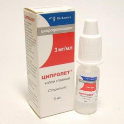 Ципролет капли глазн. 3 мг/мл 5 мл 1 шт.
