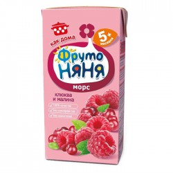 Морс Фрутоняня клюква малина с 5 мес 200 мл
