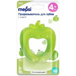Прорезыватель Mepsi с водой охлаждающий яблоко 4+