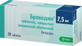 Бравадин, табл. п/о пленочной 7.5 мг №28
