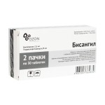 Бисангил, таблетки покрытые пленочной оболочкой 2.5 мг+6.25 мг 30+30 шт комби-упаковка